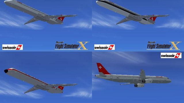 Screenshot 1 — Swissair Texture Pack