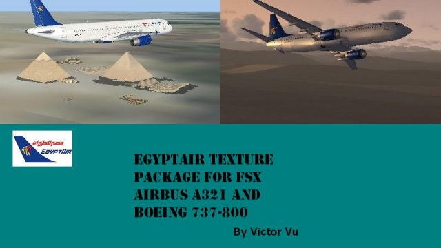 Screenshot 1 — EgyptAir Texture Pack For A321 And 737