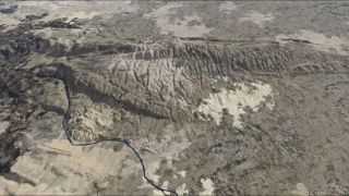 Screenshot 3 — FreeMeshX USA LOD12 Mesh Scenery Add-on