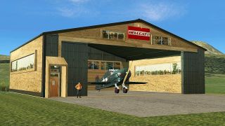 Screenshot 3 — Grumman Hellcat/Shed/Hangar Package Animated