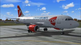 Screenshot 2 — CSA Airbus A319-111, registration OK-NEO