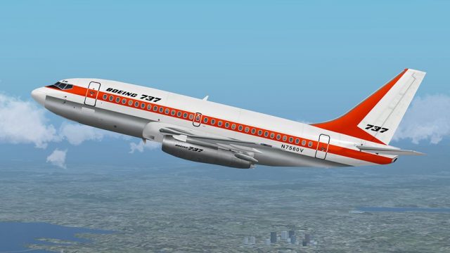 Screenshot 1 — FAIB Boeing 737-200ADV Base Pack