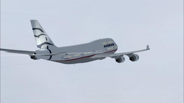 Screenshot 1 — Aegean Airlines Boeing 747-400