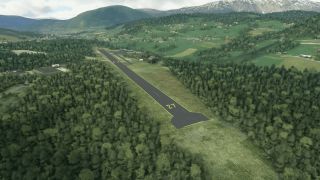 Screenshot 1 — Voss Airport, Bomoen (ENBM) Scenery
