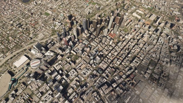 Screenshot 1 — Downtown Los Angeles Missing Buildings & Landmarks Scenery