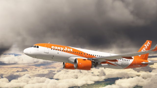Screenshot 1 — easyJet Airbus A320neo (G-UZHA) 8K Livery