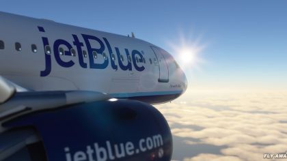 A320neo JetBlue 'Barcode' Livery for MSFS
