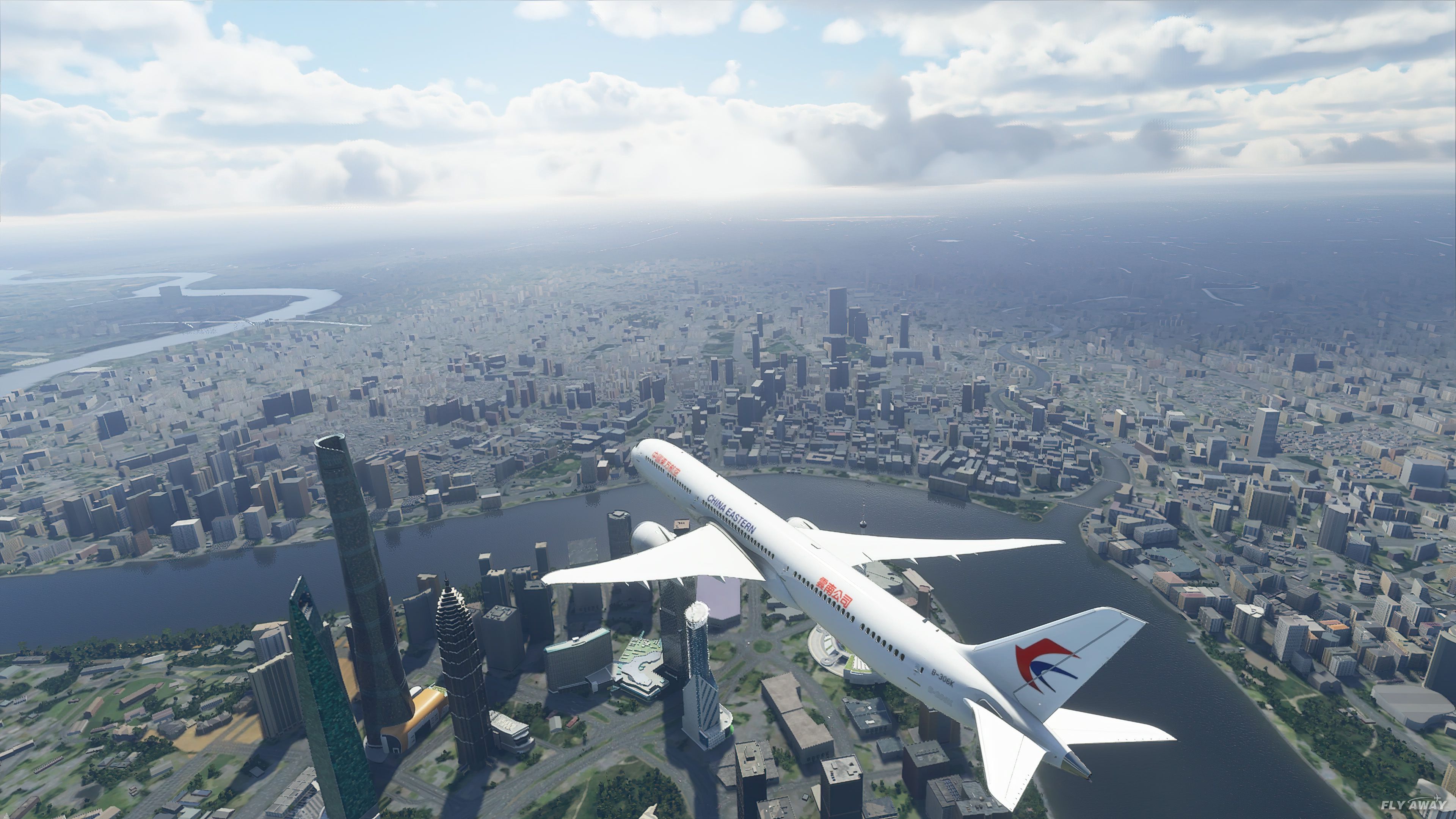 Microsoft Flight Simulator lets you fly through China, where the