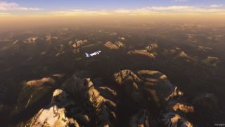 Screenshot 38 — Italy 20 M Terrain Mesh (DEM) Scenery