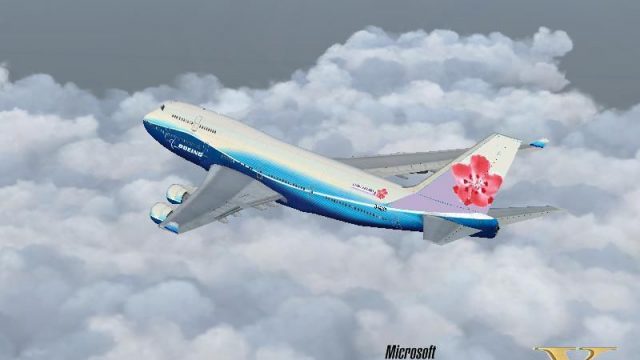 Screenshot 1 — China Airlines Boeing 747-400 blossom livery