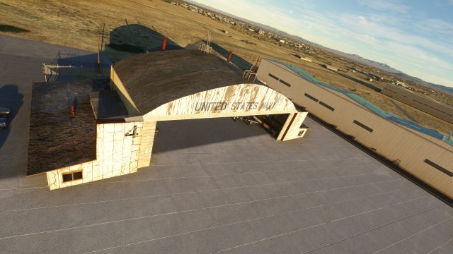 Screenshot 1 — Gravricks Hangar/Kodiak Hangar (KIYK) - Inyokern, CA Scenery