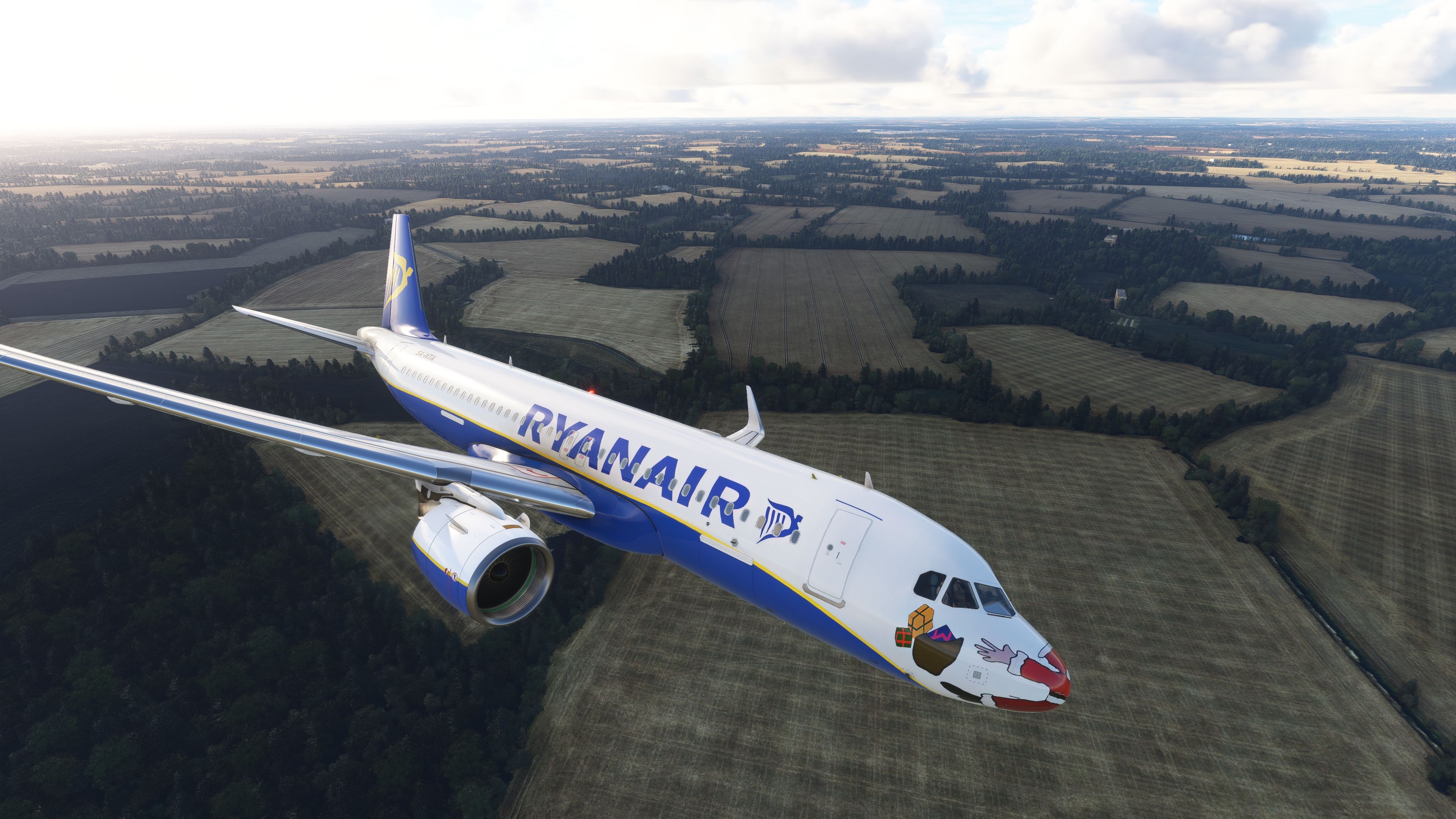 Ryanair Santa Livery Mega Pack For A320 Stock Flybywire PMDG 737 For MSFS