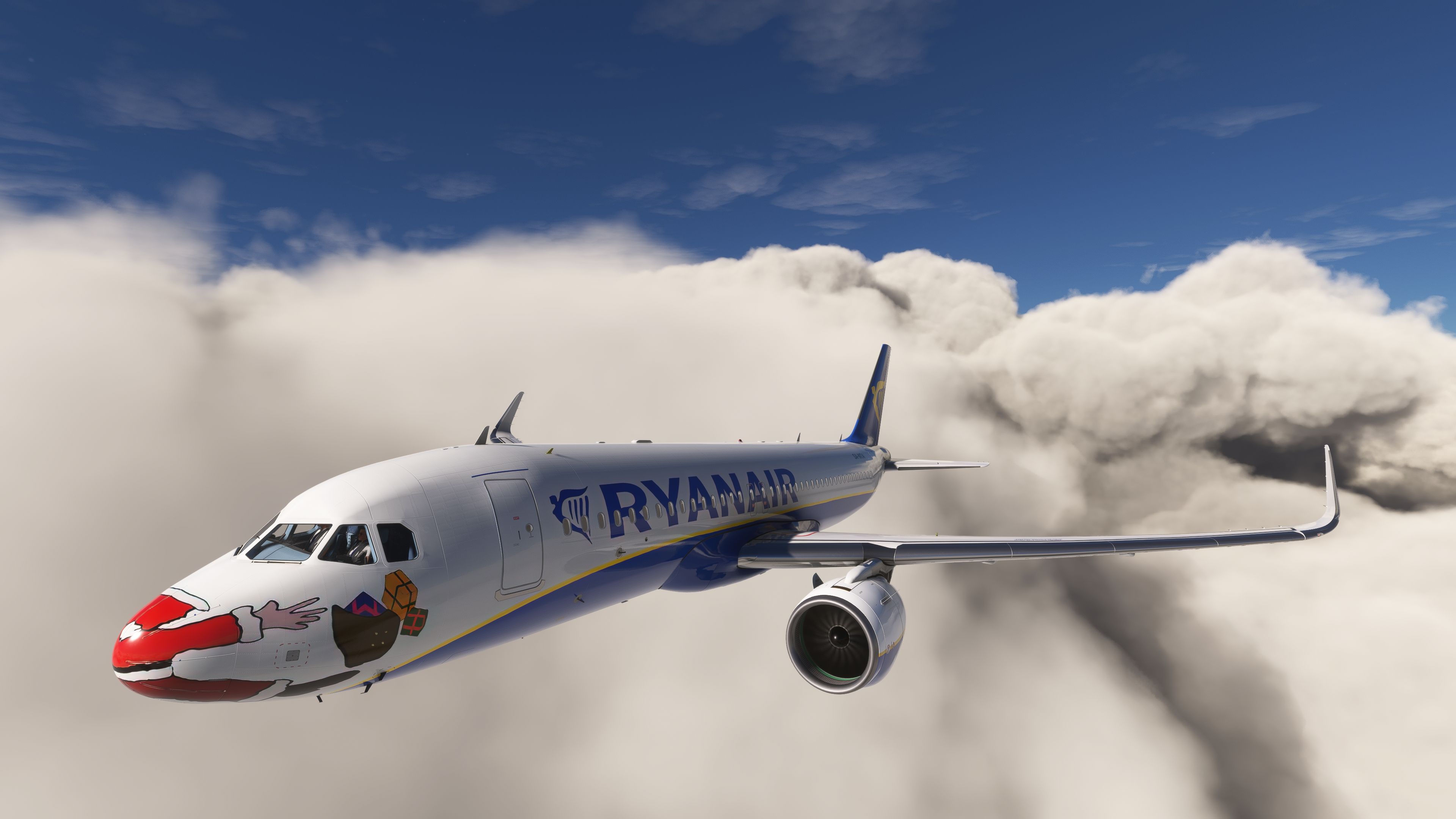 Ryanair Santa Livery Mega Pack For A320 Stock Flybywire PMDG 737 For MSFS