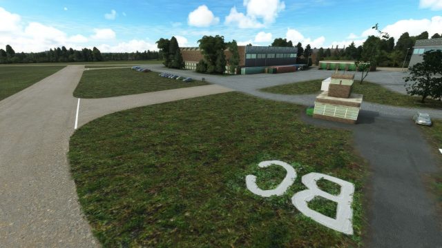 Screenshot 1 — Bicester Airfield (EGDD) Scenery