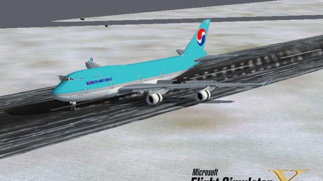 Screenshot 1 — Korean Air Boeing 747 Texture Pack