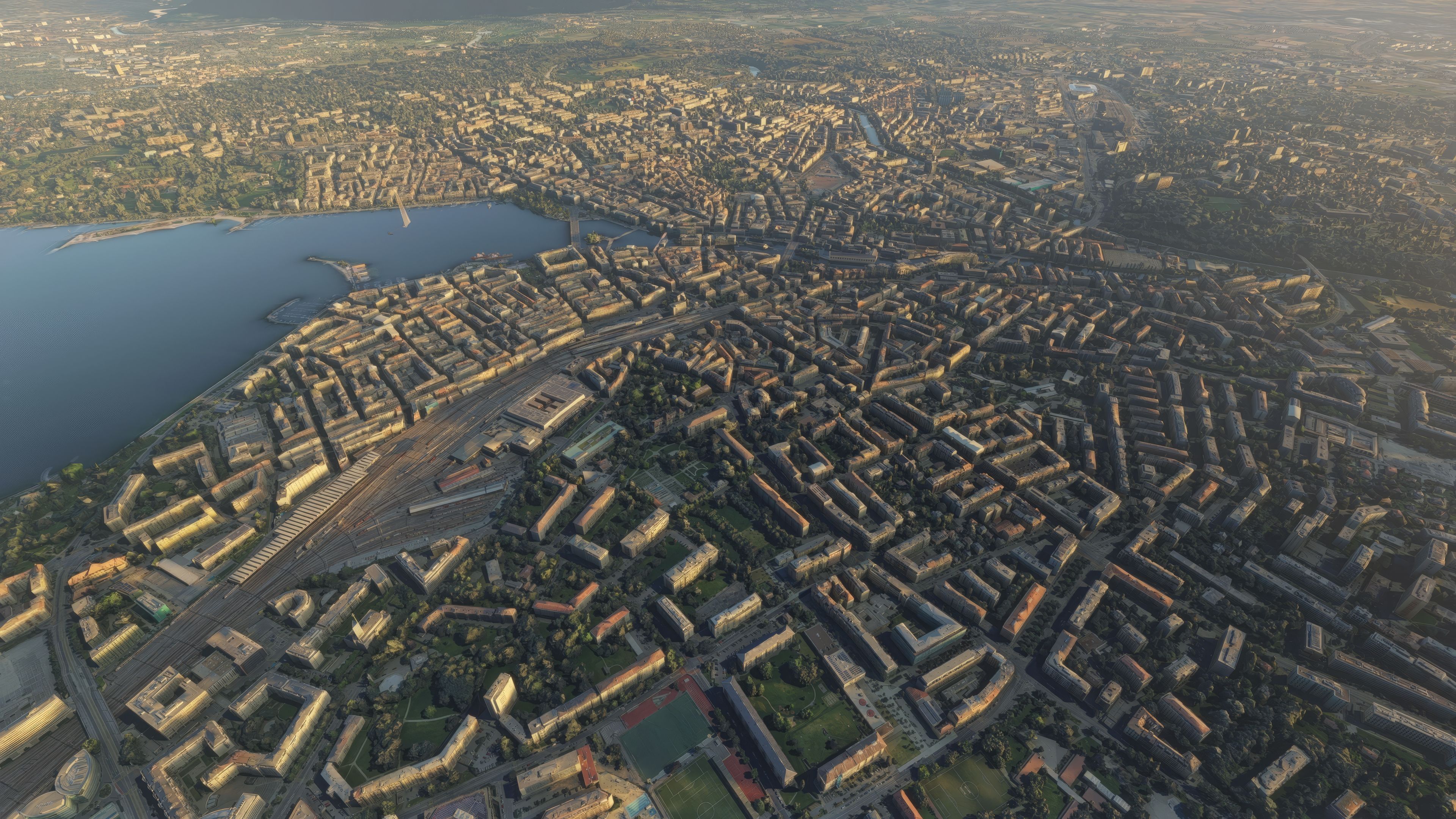 Geneva City Photogrammetry Scenery For MSFS