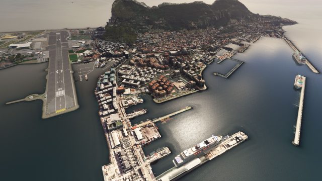 Screenshot 1 — Gibraltar Photogrammetry Scenery