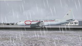 Screenshot 1 — DLR Flugbetriebe Airbus A320-232 reg D-ATRA