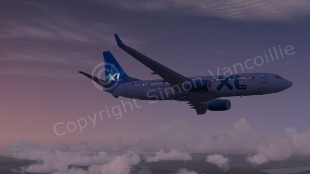 Screenshot 1 — XL Airways Boeing 737-800 reg D-AXLE