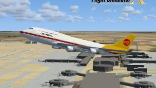 Screenshot 1 — Continental Airlines 747 Texture Pack