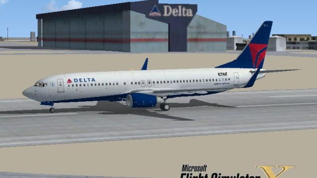 Screenshot 1 — Delta Airlines Boeing 737-800, reg N3744F