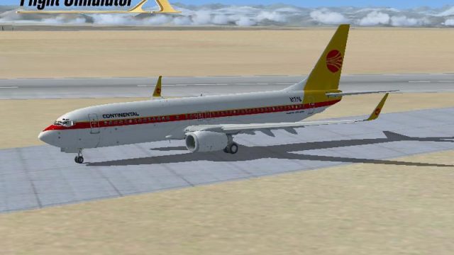 Screenshot 1 — Continental Airlines 80's livery Boeing 737-800
