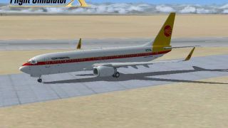 Screenshot 1 — Continental Airlines 80's livery Boeing 737-800