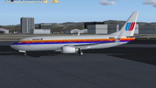 Screenshot 1 — United Airlines Boeing 737-800 old livery