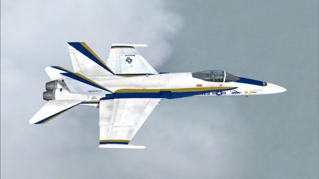Screenshot 1 — McDonnell Douglas F-18A Hornet