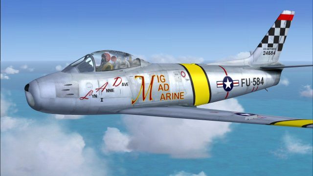 Screenshot 1 — USAF F-86 Sabre MiG Mad Marine