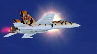 Screenshot 5 — Fictional Tigerskin F/A-18 Hornet