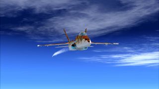 Screenshot 4 — Fictional Tigerskin F/A-18 Hornet