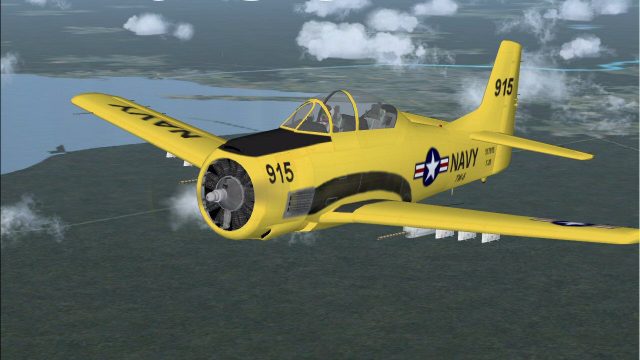 Screenshot 1 — US Navy T-28 In Navy Yellow