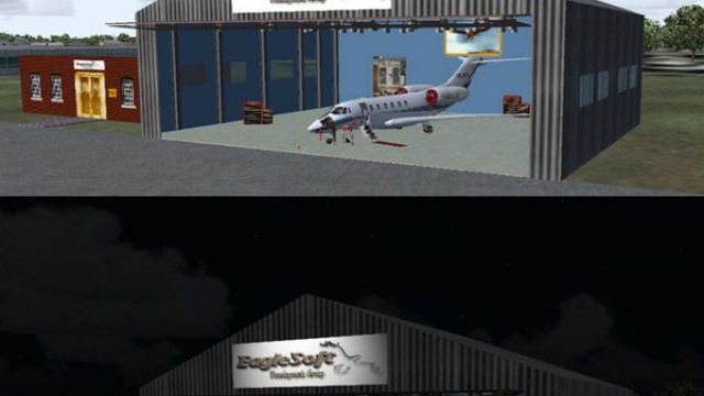 Screenshot 1 — Eaglesoft FBO & Hangar Scenery Kit
