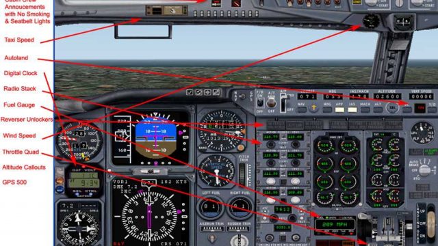 Screenshot 1 — Panel For Default Boeing 737