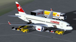 Screenshot 1 — Swiss International Air Lines Bombardier CS100