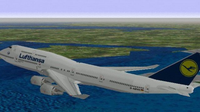 Screenshot 1 — FS98/FS5 Lufthansa Boeing 747-400 V3.1