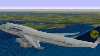 Screenshot 1 — FS98/FS5 Lufthansa Boeing 747-400 V3.1