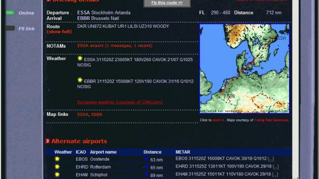 Screenshot 1 — EUroute Module