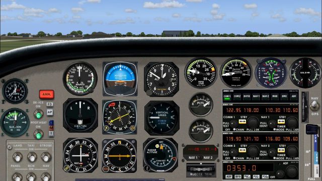 Screenshot 1 — Cessna 402 Panel