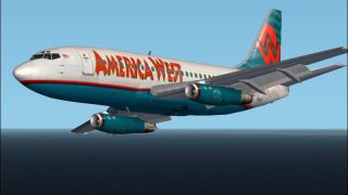 Screenshot 2 — FS2002-04 Boeing 737-200 FlightFX-SGAir AMERICA WEST AIRLINES