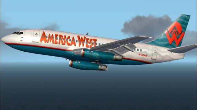 Screenshot 1 — FS2002-04 Boeing 737-200 FlightFX-SGAir AMERICA WEST AIRLINES