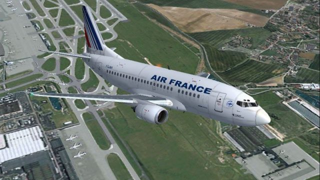 Screenshot 1 — FS2002/FS2004 Air France Boeing 737-500