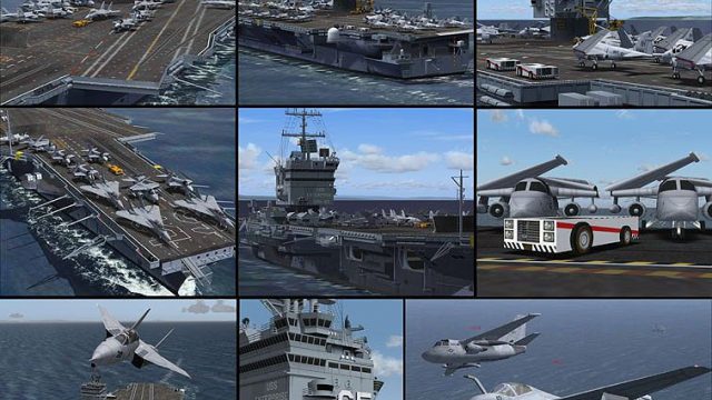 Screenshot 1 — CVN-65 Carrier Off Puerto Rico Scenery