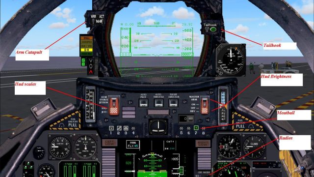 Screenshot 1 — Grumman F-14D Tomcat Panel