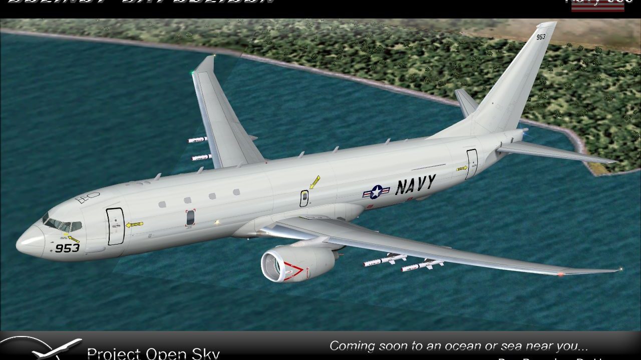 US Navy Boeing P8A Poseidon for FS2004