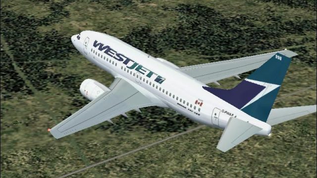 Screenshot 1 — B737-700 WestJet Airlines