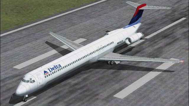 Screenshot 1 — Boeing MD-83 Delta Airlines. Textures only