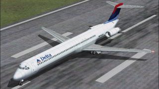 Screenshot 1 — Boeing MD-83 Delta Airlines. Textures only