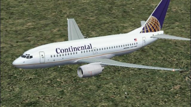 Screenshot 1 — B737-700 Continental Airlines